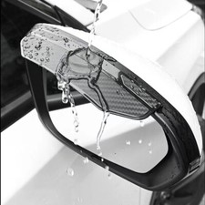 2x Carbon Fiber Rear View Side