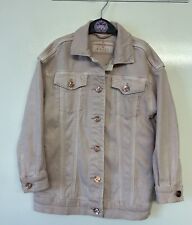 TED BAKER Kids Girls Pink Button Up Denim Jacket  Age 6 Years
