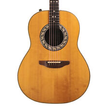 Ovation Balladeer 1612 Electro Acoustic Guitar, Natural with Case (Pre-Owned)