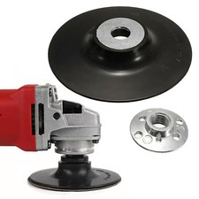 125mm 5 inch Rubber Backing Pad Fibre Disc M14 For Angle Grinder Polishers Black