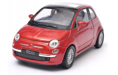 Welly 2007 fiat - 500, orange