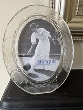 Waterford Crystal Marquis Oval Photograph Frame 5x7 Very Good Condition Boxed