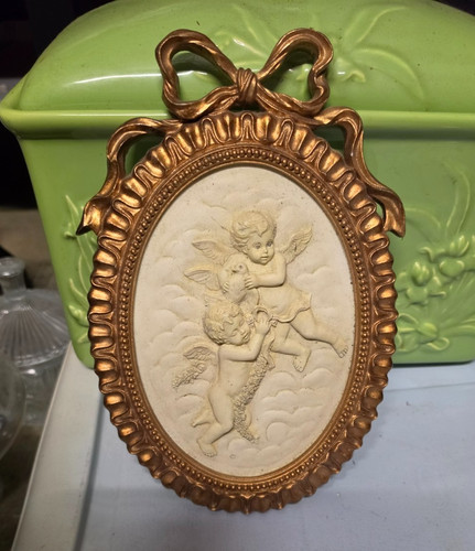 Antique cherub wall - antique,