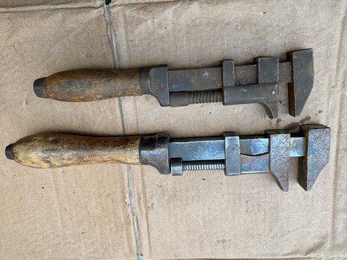 Vintage adjustable spanner - vintage,