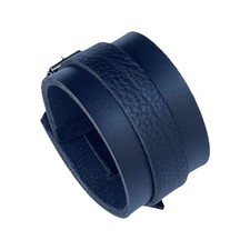 Black Leather Cuff Wristband
