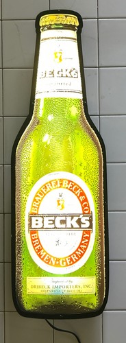 Becks bottle shape lighted - bottle,