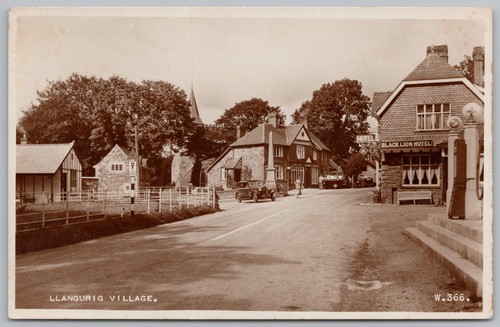 Llangurig village showing - llangurig,