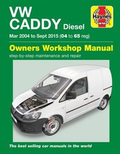 Volkswagen Caddy Diesel (Mar 2004-Sept 2015) 04 to 65 Haynes Repair Manual