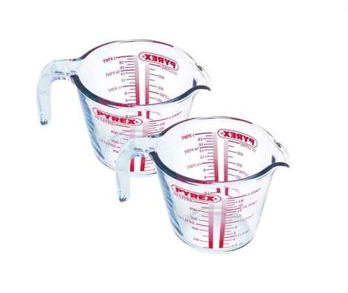 Pyrex glass measuring jug - measuring,