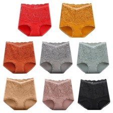 Women Cotton Lace High Waist
