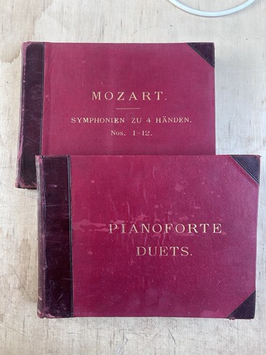 Antique musical score books - antique,
