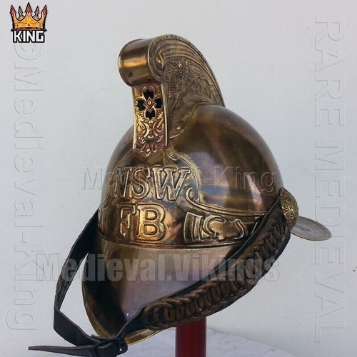 Antique brass fireman - brass, nsw