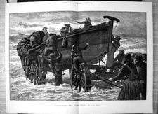 Antique Print Launching Life