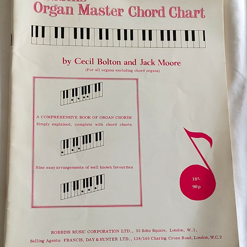 Organ master chord chart - organ,
