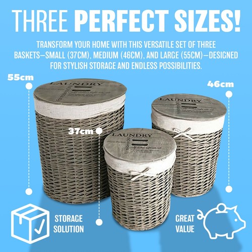 Set wicker laundry - set, of