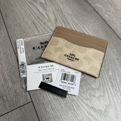 Coach card holder slim id - card,