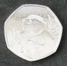 2022 The Snowman and Snowdog 50p Fifty Pence Coin BU