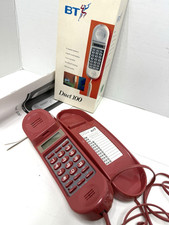 Retro Vintage Corded Telephone BT Duet 100 Salmon Pink Push Button Instructions