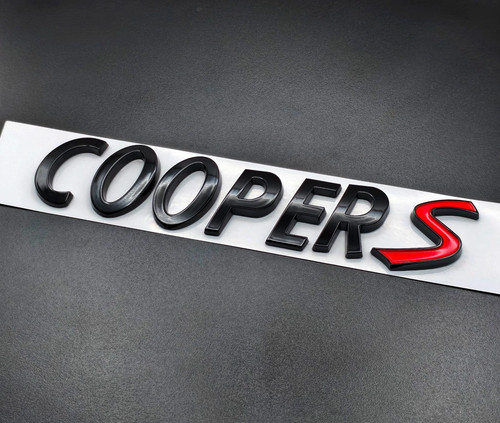 Gloss black cooper letters - black,
