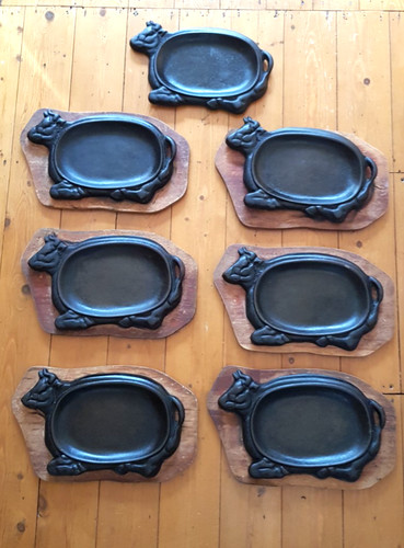 Vintage cow cast iron - vintage, sizzler