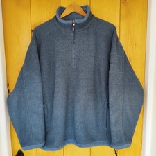 Musto Snugs Performance Polartec Fleece 1/4 Zip Jumper Pullover Blue Men's Large