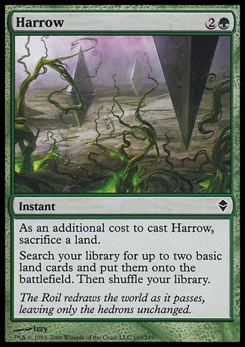 Harrow zendikar played - zendikar, [