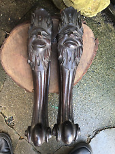 Antique Carved oak green man corbels architectural furniture caryatids appliqués