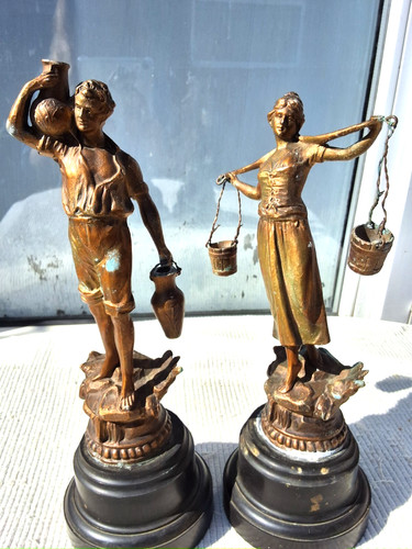Pair antique french gold - pair,