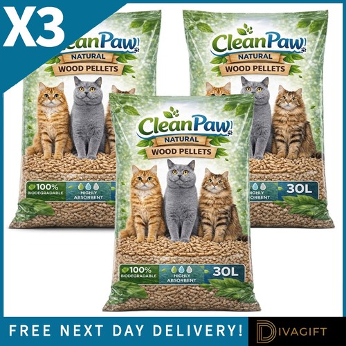 Clean paws cat litter - 3, x