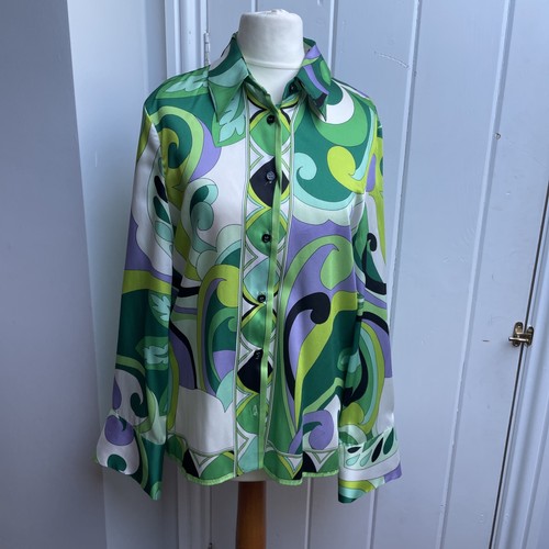 Zara green 70s patterned - 70s,