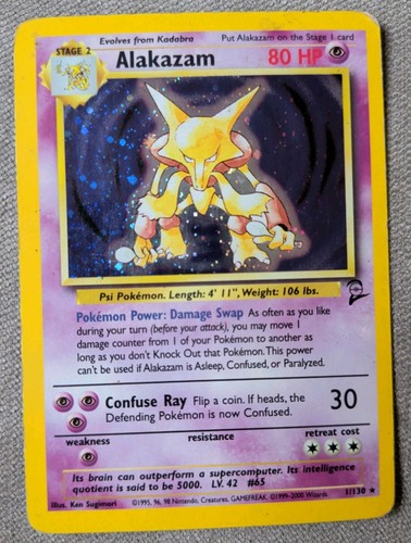 Alakazam holo rare 130 base - holo,