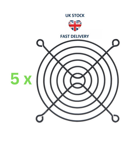 5pcs cooling fan grill black - cooling,