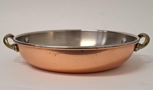 Vintage lined copper - copper, round