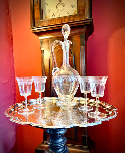 Antique lady hamilton decanter - lady,