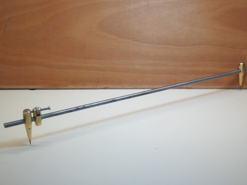 Vintage beam compass trammel - compass,