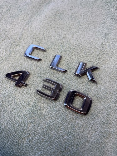 Mercedes clk430 trunk letters - mercedes,
