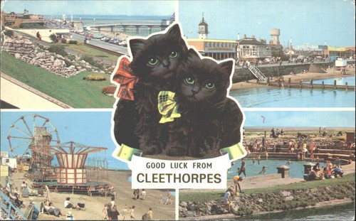 Vintage cleethorpes postcard - vintage,