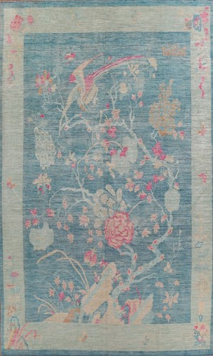 Pictorial blue pink art deco - pictorial,