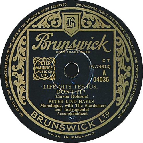 Rpm peter lind hayes - lind,