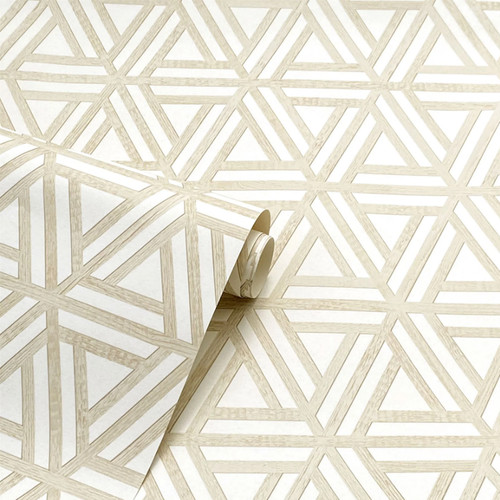 Brown white trellis - white,