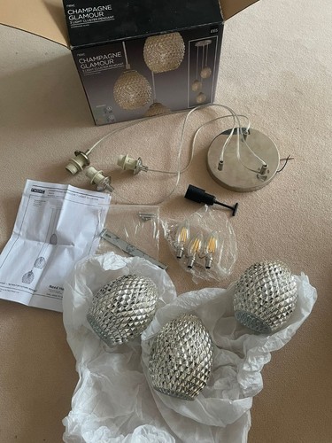 Next champagne glamour light - next, 3-light