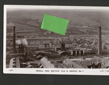 Wales, General view, Merthyr vale & Aberfan - Coal mining postcard. Ernest Bush