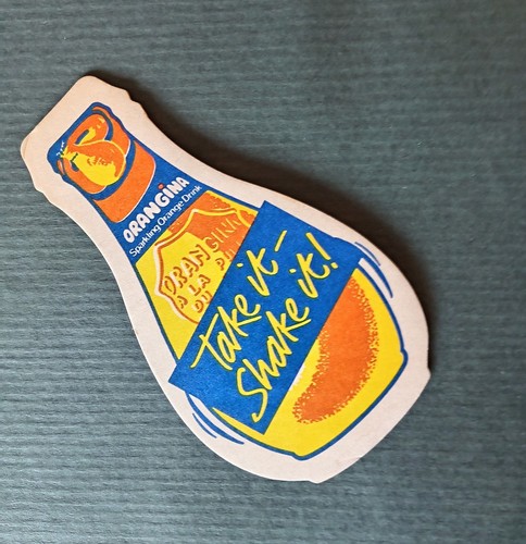 Orangina unusal beermat - ,