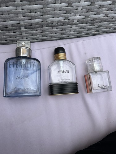 Empty aftershave bottles - empty,