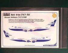 Draw Airliner Decals 1/144 44s-747-30: Boeing 747-30 Ocean Airlines