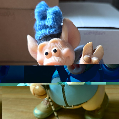 Piggin trekkin resin pig - "trekkin'",