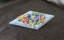 Floral brooch pin lucite - pin, style