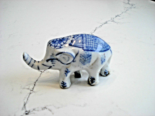Vintage porcelain blue white - vintage,
