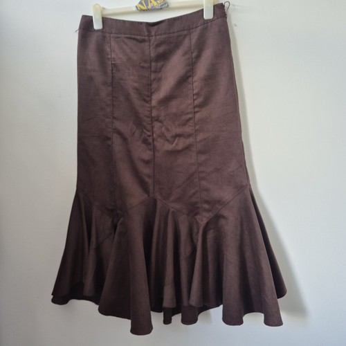 Y2k brown faux suede - , trumpet