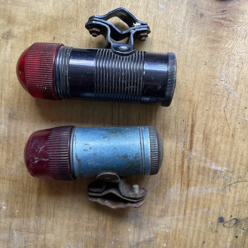 Vintage bicycle rear lights - bicycle,